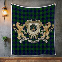 Scottish Keith Clan Badge Tartan Plaid Lion Crest Premium Quilt Scottish Plaid Tartan Plaid - ScotsTee - scotstee.com