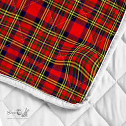 Scottish Hepburn Clan Badge Tartan Plaid Lion Crest Premium Quilt Scottish Plaid Tartan Plaid - ScotsTee - scotstee.com