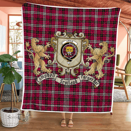 Scottish Little Clan Badge Tartan Plaid Lion Crest Premium Quilt Scottish Plaid Tartan Plaid - ScotsTee - scotstee.com