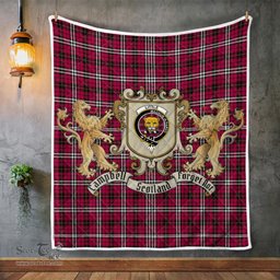 Scottish Little Clan Badge Tartan Plaid Lion Crest Premium Quilt Scottish Plaid Tartan Plaid - ScotsTee - scotstee.com