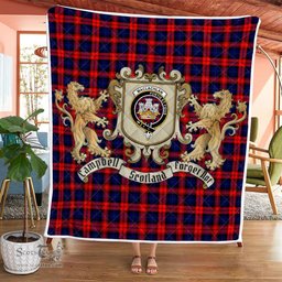 Scottish Maclachlan Clan Badge Tartan Plaid Lion Crest Premium Quilt Scottish Plaid Tartan Plaid - ScotsTee - scotstee.com