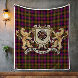 Scottish Carnegie Clan Badge Tartan Plaid Lion Crest Premium Quilt Scottish Plaid Tartan Plaid - ScotsTee - scotstee.com