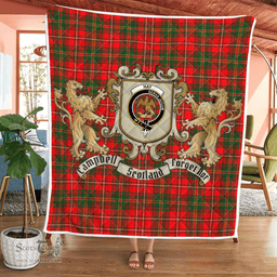 Scottish Hay Clan Badge Tartan Plaid Lion Crest Premium Quilt Scottish Plaid Tartan Plaid - ScotsTee - scotstee.com