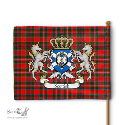 Scottish Spens Clan Badge Tartan Coat of Arm Garden Flag - Tartan Plaid Flags Scottish Plaid Tartan Plaid - ScotsTee - scotstee.com