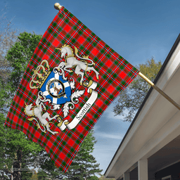 Scottish Spens Clan Badge Tartan Coat of Arm Garden Flag - Tartan Plaid Flags Scottish Plaid Tartan Plaid - ScotsTee - scotstee.com