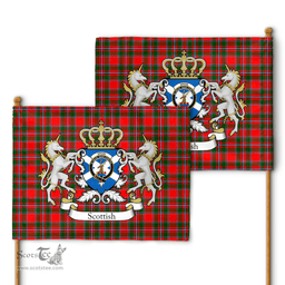 Scottish Spens Clan Badge Tartan Coat of Arm Garden Flag - Tartan Plaid Flags Scottish Plaid Tartan Plaid - ScotsTee - scotstee.com