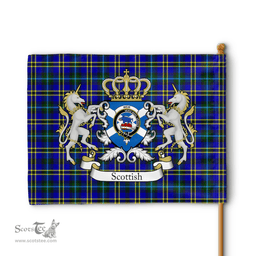 Scottish Weir Clan Badge Tartan Coat of Arm Garden Flag - Tartan Plaid Flags Scottish Plaid Tartan Plaid - ScotsTee - scotstee.com