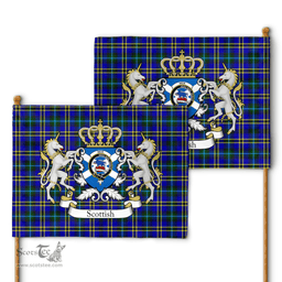 Scottish Weir Clan Badge Tartan Coat of Arm Garden Flag - Tartan Plaid Flags Scottish Plaid Tartan Plaid - ScotsTee - scotstee.com