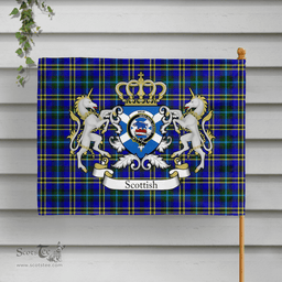 Scottish Weir Clan Badge Tartan Coat of Arm Garden Flag - Tartan Plaid Flags Scottish Plaid Tartan Plaid - ScotsTee - scotstee.com