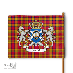 Scottish Scrymgeour Clan Badge Tartan Coat of Arm Garden Flag - Tartan Plaid Flags Scottish Plaid Tartan Plaid - ScotsTee - scotstee.com