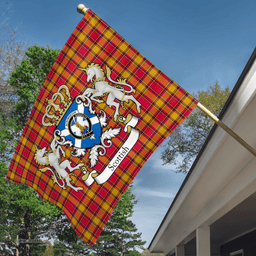 Scottish Scrymgeour Clan Badge Tartan Coat of Arm Garden Flag - Tartan Plaid Flags Scottish Plaid Tartan Plaid - ScotsTee - scotstee.com