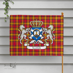 Scottish Scrymgeour Clan Badge Tartan Coat of Arm Garden Flag - Tartan Plaid Flags Scottish Plaid Tartan Plaid - ScotsTee - scotstee.com