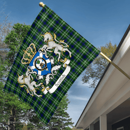 Scottish Swinton Clan Badge Tartan Coat of Arm Garden Flag - Tartan Plaid Flags Scottish Plaid Tartan Plaid - ScotsTee - scotstee.com