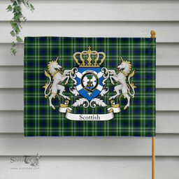 Scottish Swinton Clan Badge Tartan Coat of Arm Garden Flag - Tartan Plaid Flags Scottish Plaid Tartan Plaid - ScotsTee - scotstee.com