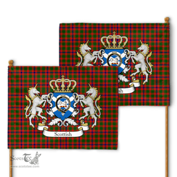 Scottish Skene Clan Badge Tartan Coat of Arm Garden Flag - Tartan Plaid Flags Scottish Plaid Tartan Plaid - ScotsTee - scotstee.com