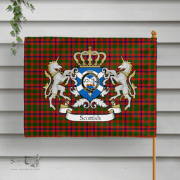Scottish Skene Clan Badge Tartan Coat of Arm Garden Flag - Tartan Plaid Flags Scottish Plaid Tartan Plaid - ScotsTee - scotstee.com