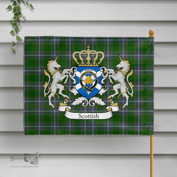 Scottish Pringle Clan Badge Tartan Coat of Arm Garden Flag Clan Badge Tartan Coat of Arm Garden Flag - Tartan Plaid Flags Scottish Plaid Tartan Plaid - ScotsTee - scotstee.com