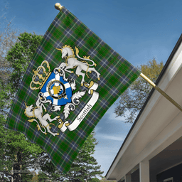 Scottish Pringle Clan Badge Tartan Coat of Arm Garden Flag - Tartan Plaid Flags Scottish Plaid Tartan Plaid - ScotsTee - scotstee.com