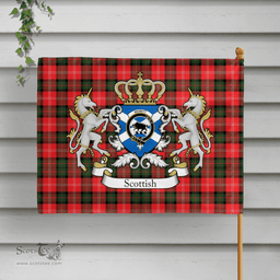 Scottish Nesbitt Clan Badge Tartan Coat of Arm Garden Flag - Tartan Plaid Flags Scottish Plaid Tartan Plaid - ScotsTee - scotstee.com