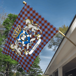 Scottish Pennycook Clan Badge Tartan Coat of Arm Garden Flag - Tartan Plaid Flags Scottish Plaid Tartan Plaid - ScotsTee - scotstee.com