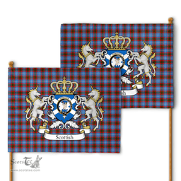 Scottish Pennycook Clan Badge Tartan Coat of Arm Garden Flag - Tartan Plaid Flags Scottish Plaid Tartan Plaid - ScotsTee - scotstee.com