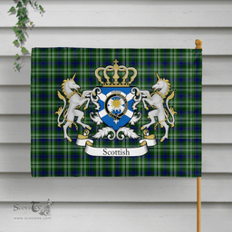 Scottish Purves Clan Badge Tartan Coat of Arm Garden Flag - Tartan Plaid Flags Scottish Plaid Tartan Plaid - ScotsTee - scotstee.com