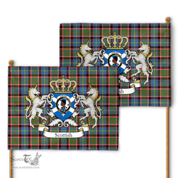 Scottish Stirling Of Keir Clan Badge Tartan Coat of Arm Garden Flag - Tartan Plaid Flags Scottish Plaid Tartan Plaid - ScotsTee - scotstee.com