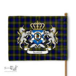 Scottish Muir Clan Badge Tartan Coat of Arm Garden Flag - Tartan Plaid Flags Scottish Plaid Tartan Plaid - ScotsTee - scotstee.com