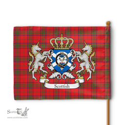 Scottish Ross Clan Badge Tartan Coat of Arm Garden Flag - Tartan Plaid Flags Scottish Plaid Tartan Plaid - ScotsTee - scotstee.com