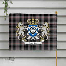 Scottish Moffat Clan Badge Tartan Coat of Arm Garden Flag - Tartan Plaid Flags Scottish Plaid Tartan Plaid - ScotsTee - scotstee.com
