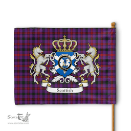 Scottish Montgomery Clan Badge Tartan Coat of Arm Garden Flag - Tartan Plaid Flags Scottish Plaid Tartan Plaid - ScotsTee - scotstee.com