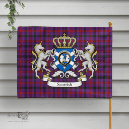 Scottish Montgomery Clan Badge Tartan Coat of Arm Garden Flag - Tartan Plaid Flags Scottish Plaid Tartan Plaid - ScotsTee - scotstee.com