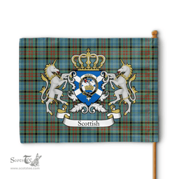 Scottish Paisley Clan Badge Tartan Coat of Arm Garden Flag - Tartan Plaid Flags Scottish Plaid Tartan Plaid - ScotsTee - scotstee.com