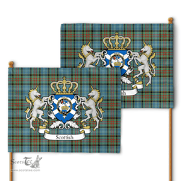 Scottish Paisley Clan Badge Tartan Coat of Arm Garden Flag - Tartan Plaid Flags Scottish Plaid Tartan Plaid - ScotsTee - scotstee.com