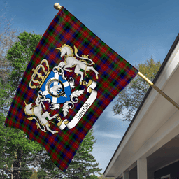 Scottish Tennant Clan Badge Tartan Coat of Arm Garden Flag - Tartan Plaid Flags Scottish Plaid Tartan Plaid - ScotsTee - scotstee.com