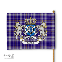 Scottish Ochterlony Clan Badge Tartan Coat of Arm Garden Flag - Tartan Plaid Flags Scottish Plaid Tartan Plaid - ScotsTee - scotstee.com