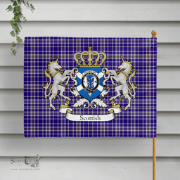 Scottish Ochterlony Clan Badge Tartan Coat of Arm Garden Flag - Tartan Plaid Flags Scottish Plaid Tartan Plaid - ScotsTee - scotstee.com