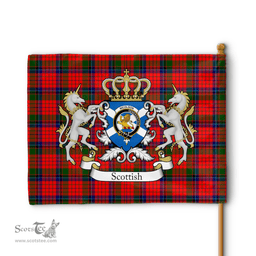 Scottish Nicolson Clan Badge Tartan Coat of Arm Garden Flag - Tartan Plaid Flags Scottish Plaid Tartan Plaid - ScotsTee - scotstee.com
