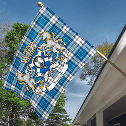 Scottish Roberton Clan Badge Tartan Coat of Arm Garden Flag - Tartan Plaid Flags Scottish Plaid Tartan Plaid - ScotsTee - scotstee.com
