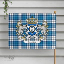 Scottish Roberton Clan Badge Tartan Coat of Arm Garden Flag - Tartan Plaid Flags Scottish Plaid Tartan Plaid - ScotsTee - scotstee.com