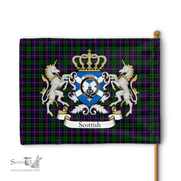 Scottish Morrison Clan Badge Tartan Coat of Arm Garden Flag - Tartan Plaid Flags Scottish Plaid Tartan Plaid - ScotsTee - scotstee.com