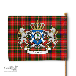 Scottish Somerville Clan Badge Tartan Coat of Arm Garden Flag - Tartan Plaid Flags Scottish Plaid Tartan Plaid - ScotsTee - scotstee.com