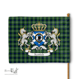 Scottish Tweedie Clan Badge Tartan Coat of Arm Garden Flag - Tartan Plaid Flags Scottish Plaid Tartan Plaid - ScotsTee - scotstee.com