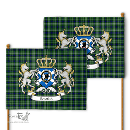 Scottish Tweedie Clan Badge Tartan Coat of Arm Garden Flag - Tartan Plaid Flags Scottish Plaid Tartan Plaid - ScotsTee - scotstee.com
