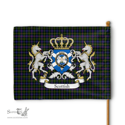 Scottish Murray Of Athole Clan Badge Tartan Coat of Arm Garden Flag - Tartan Plaid Flags Scottish Plaid Tartan Plaid - ScotsTee - scotstee.com