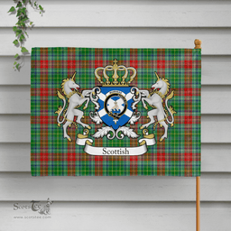 Scottish Muirhead Clan Badge Tartan Coat of Arm Garden Flag - Tartan Plaid Flags Scottish Plaid Tartan Plaid - ScotsTee - scotstee.com