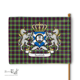 Scottish Clephan Clan Badge Tartan Coat of Arm Garden Flag - Tartan Plaid Flags Scottish Plaid Tartan Plaid - ScotsTee - scotstee.com