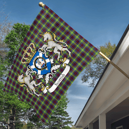 Scottish Clephan Clan Badge Tartan Coat of Arm Garden Flag - Tartan Plaid Flags Scottish Plaid Tartan Plaid - ScotsTee - scotstee.com