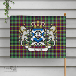 Scottish Clephan Clan Badge Tartan Coat of Arm Garden Flag - Tartan Plaid Flags Scottish Plaid Tartan Plaid - ScotsTee - scotstee.com
