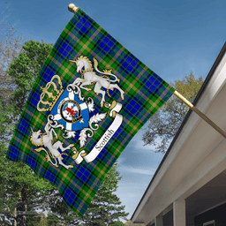 Scottish Maitland Clan Badge Tartan Coat of Arm Garden Flag - Tartan Plaid Flags Scottish Plaid Tartan Plaid - ScotsTee - scotstee.com
